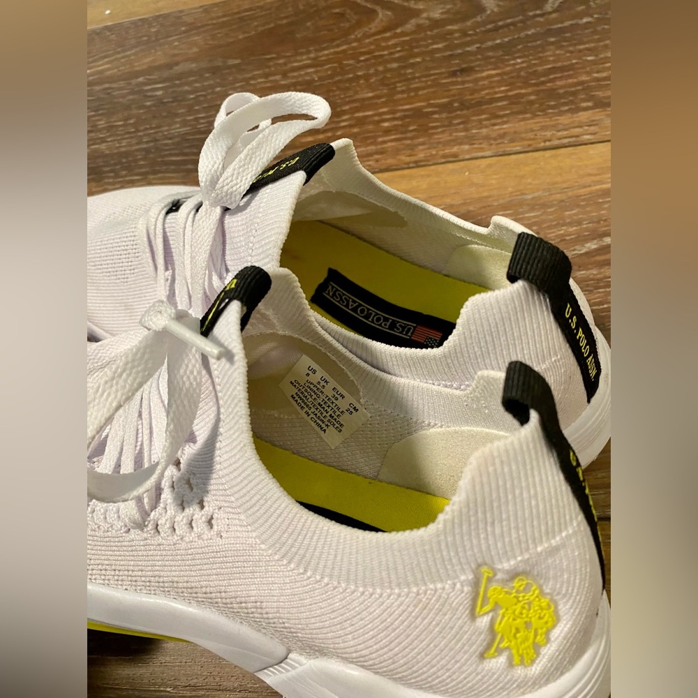 U.S. Polo Assn. Shoes White/Yellow W8 - Picture 4 of 4
